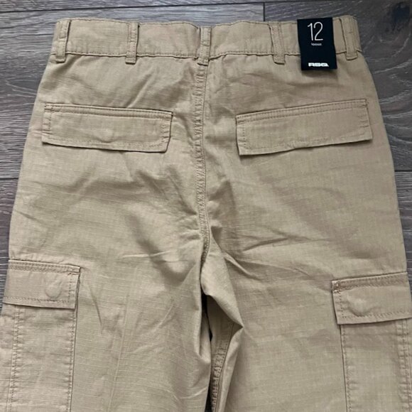 NWT RSQ Tan Beige Loose Leg Cargo Pants Size 12 NEW - Picture 8 of 10